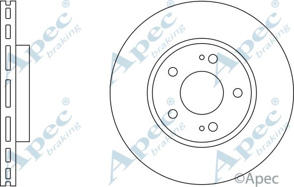 APEC BRAKING Bremžu diski DSK2856